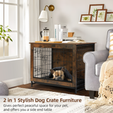 Richya Dog Crate Furniture for Medium Dogs Side End table, Dog Kennel for Indoor Up to 45 lbs