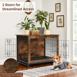 Richya Dog Crate Furniture for Medium Dogs Side End table, Dog Kennel for Indoor Up to 45 lbs