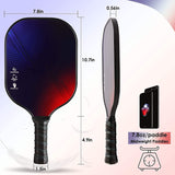 EYCI Pickleball Paddles Graphite Pickleball Paddle Set of 2, Polypropylene Honeycomb Core, Pickleball Racquets 4 Pickleballs with Carry Bag