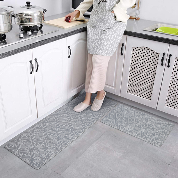 Kitchen Mat Anti-Fatigue Mat, Non Slip Kitchen Rugs and Mats, Cushioned Kitchen  Rug, Waterproof & Oil Proof Floor Doormat Carpet for House,Sink,Office, Kitchen,Laundry 