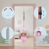 Slevoo Baby Doorway Jumper D-01, Baby Jumper Bouncer for 6-12 Months, Portable Infant Exerciser, Pink