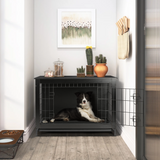 Dog Crate Furniture up to 70 lbs for Large dogs, Side End Table, Dog Kennel for Indoor