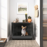 Dog Crate Furniture for Medium Dogs Side End table, Dog Kennel for Indoor Up to 45 lbs