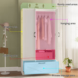 RichYa 71"H Armoire Wardrobe Closet with Drawer,Clothes Storage Cabinet with Hanging Rod,Large Wardrobe Closet with Shelves & 3 Doors for Bedroom
