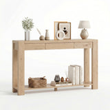 Richya 55'' Wood Console Sofa Table with Drawer and Storage Shelf for Entryway, Living Room