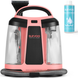 Slevoo Portable Carpet Cleaner, Upholstery Cleaner with 11Kpa Strong Suction & New 450W Powerful Motor, Carpet Cleaner Machine for Pet Accident, Rugs, Carpet and Upholstery, Red