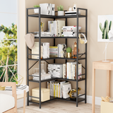 Reversible Corner Bookshelf, Black