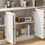 RichYa 4Pcs Kitchen Pantry Storage Cabinet,Modular Furniture Cabinets with Drawers,Hutch Buffet Cabinet with Doors for Dining Room,White