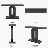 RichYa 55'' Narrow Console Table, Modern Entryway Sofa Table for Living Room,Black
