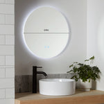 24 Inch Round LED Bathroom Mirror