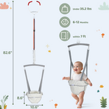 Slevoo Baby Doorway Jumper D-03, Baby Jumper Bouncer for 6-12 Months, Portable Infant Exerciser