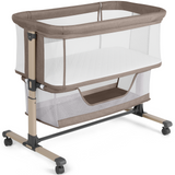 Cowiewie Bassinet Bedside Sleeper, Portable, Breathable, Adjustable Baby Bedside Bassinet for Peaceful Nights, Khaki