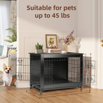 Dog Crate Furniture for Medium Dogs Side End table, Dog Kennel for Indoor Up to 45 lbs