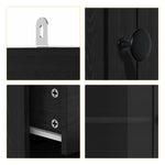 RichYa 71"H Tall Entryway Storage Cabinet,3 Drawers Kitchen Pantry Cabinet with Open Shelf for Living Room,Black