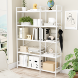 Reversible Corner Bookshelf, White