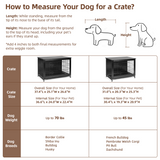 Dog Crate Furniture up to 70 lbs for Large dogs, Side End Table, Dog Kennel for Indoor