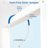 Slevoo Baby Jumper, Baby Doorway Jumper Bouncer for Babies 6-12 Months, with Easy to Use Clamp and Adjustable Strap, Black
