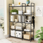 Reversible Corner Bookshelf, Black