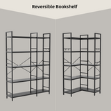 Reversible Corner Bookshelf, Black