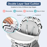 8 in 1 Baby High Chair for Babies, Toddler Dining Booster Seat/Kids Table & Chair Set/Building Block Table/Kids Stool,Grey