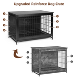 Dog Crate Furniture up to 70 lbs for Large dogs, Side End Table, Dog Kennel for Indoor