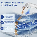 Slevoo Portable Carpet Cleaner, Upholstery Cleaner with Pet Spot Stain Remover, 10.5Kpa Strong Suction, 400W Powerful Motor, New,White