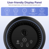 Slevoo Air Purifiers for Bedroom Pets Smokers in Home, 215 ft2 H13 True HEPA Filter Air Cleaner, Black