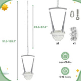 Slevoo Baby Jumper D-06, Infant Exerciser with a Ceiling Hook for 6-12 Months, Infant Exerciser with Adjustable Chain