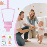 Slevoo Baby Doorway Jumper D-01, Baby Jumper Bouncer for 6-12 Months, Portable Infant Exerciser, Pink
