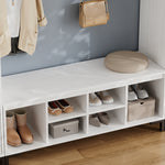 RichYa 71"H Mudroom Storage with Bench,Entryway Hall Tree with Shoe Storage & Coat Rack,Mudroom Furniture for Hallway,White