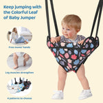 Baby Door Jumper for 6-12 Months Infant Unisex Toddler, Adjustable Strap and Seat, Colorful Leaf