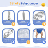 Slevoo Baby Jumper D-05, Infant Exerciser with a Ceiling Hook for 6-12 Months, Infant Exerciser with Adjustable Chain