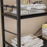 Reversible Corner Bookshelf, Black