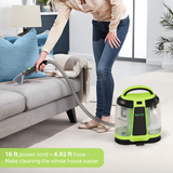 Slevoo Portable Carpet Cleaner 11Kpa Strong Suction, New 450W Powerful Motor, Carpet Cleaner Machine with Spot Cleaner, Stain Remover for Pet Accident & Rugs, Green