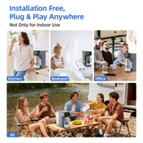 Slevoo Reverse Osmosis Water Filter Countertop, 6 Stage Ro Water Filtration System with Glass Pitcher, 4:1 Pure to Drain & TDS Displaying, Blue Grey