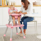 Richya 8 in 1 Baby High Chair for Babies, Toddler Dining Booster Seat, BPA Free PP Material, Pink