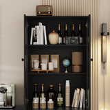 RichYa Kitchen Hutch Pantry Cabinets,94.4''W Modular Furniture Cabinets with Microwave Shelf,Sideboard Buffet Cabinet with Doors and Shelves for Dining Room,Living Room,White