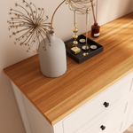 RichYa 6 Drawer Dresser for Bedroom,Chest of Drawers with Metal Knobs,Dresser for Closet,Wood