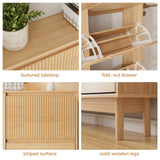 RichYa Entryway Slim Shoe Cabinet – 6 Flip Drawers with Adjustable Divider, Fluted Narrow Shoe Rack Fits 30 Pairs for Living Room,Gifts for Christmas