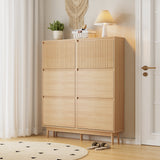 RichYa Entryway Slim Shoe Cabinet – 6 Flip Drawers with Adjustable Divider, Fluted Narrow Shoe Rack Fits 30 Pairs for Living Room,Gifts for Christmas
