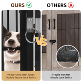 RichYa 52 Inch Corner Dog Crate Furniture, Wooden Dog Kennel Furniture Style for Large Dogs, Indoor Heavy Duty Dog House TV stand, End Table, Side Table, Brown