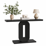 RichYa 55'' Narrow Console Table, Modern Entryway Sofa Table for Living Room,Black