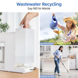 Slevoo Countertop Water Filter, 5-Stage Ro Filtration System with Glass Pitcher