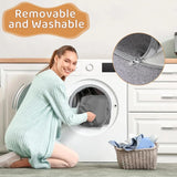 Cowiewie Toddler Travel Bed 2-in-1 Kids Sofa Chair with Removable Cover, Portable Foldable Toddler Bed for Travel with Carrying Bag