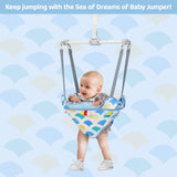 Baby Door Jumper for 6-12 Months Infant Toddler, Adjustable Strap and Seat, Blue