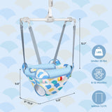 Baby Door Jumper for 6-12 Months Infant Toddler, Adjustable Strap and Seat, Blue