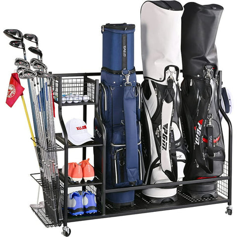 Golf Bag Storage Rack Thickened 250mm, Golf Storage Organizer for Garage, Club and Basement