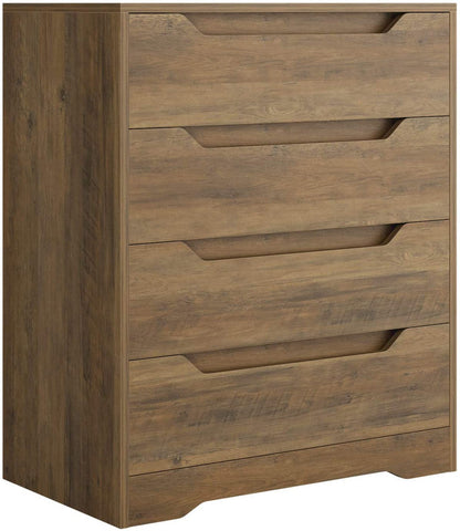 Chest of 6 Drawers, Drawer Dresser storage organizer for Bedroom, Living Room, Hallway, Nursery, Storage Cabinet Wooden Dresser with Steel Frame,Oak