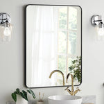 Bathroom Mirror for Wall, 24x36 Inch Black Wall Mirror