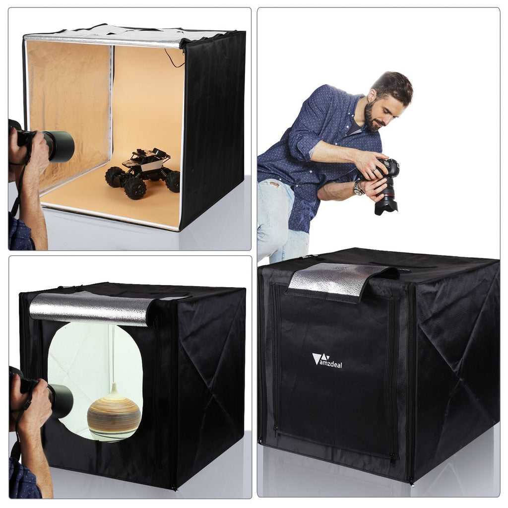 Subjektiv ale forgænger Amzdeal Light Box Photo Studio 32 inch Brightness Adjustable Professio –  amzdeal-US